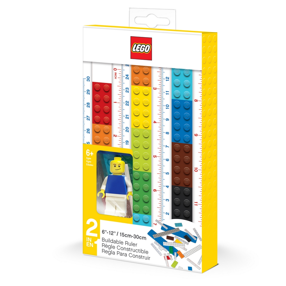 ★2024童樂購物節 9折★ LEGO創意組裝文具尺(15-30公分)(附人偶)