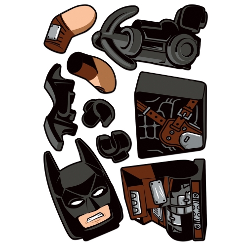 LEGO樂高拼圖靜電貼-蝙蝠俠