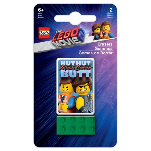 LEGO樂高玩電影2-主題橡皮擦二入 (綠)