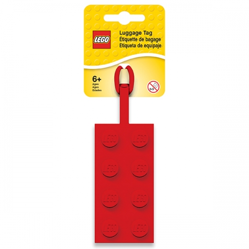 LEGO樂高積木造型吊牌-紅色