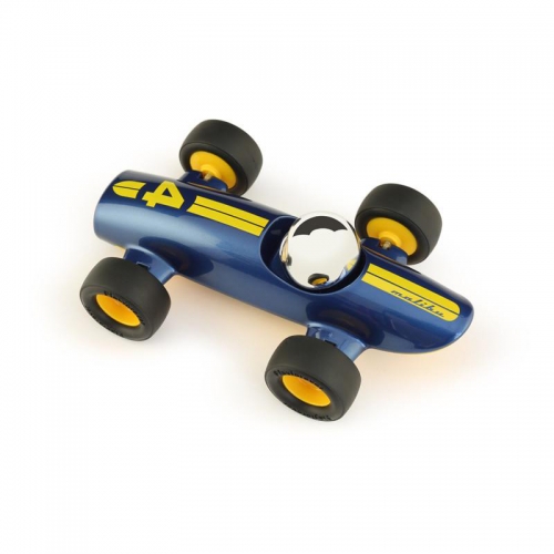 ★2024童樂購物節 9折★ Playforever Malibu Lucas 流線型F1賽車 (藍黃)