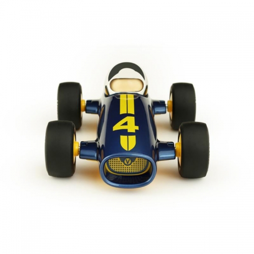 ★2024童樂購物節 9折★ Playforever Malibu Lucas 流線型F1賽車 (藍黃)