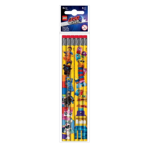 LEGO樂高玩電影2-6入鉛筆