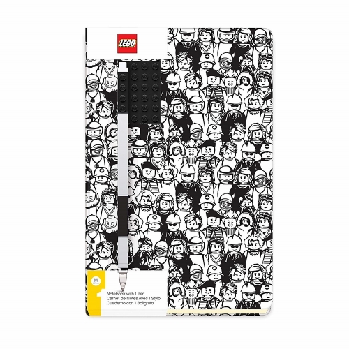LEGO漫畫風角色大集合筆記本+原子筆(黑) 套組