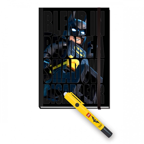 【福利品】LEGO蝙蝠俠電影-隱形夜光筆/筆記本組