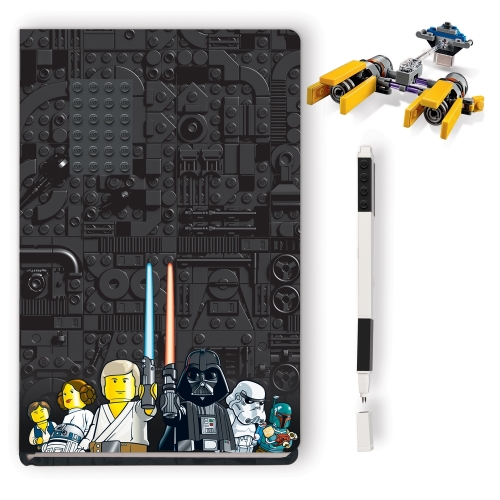 LEGO樂高STARWARS星際大戰-飛梭賽艇筆記本(附組裝顆粒包)