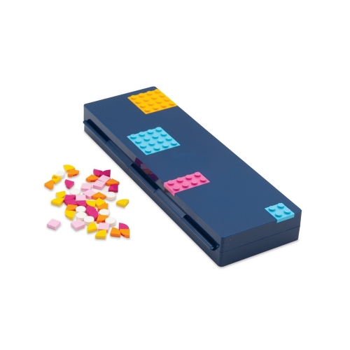 LEGO豆豆樂鉛筆盒-深藍色 (附46顆豆豆)