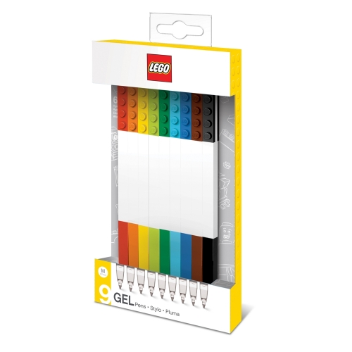 【福利品】LEGO積木原子筆 - 混色 (9入)