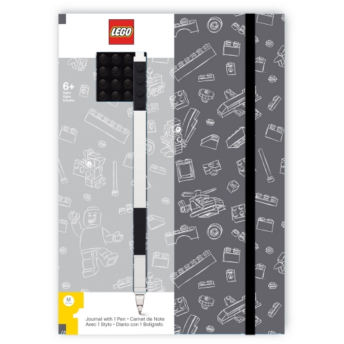 LEGO創意筆記本(黑) 原子筆(黑) 套組