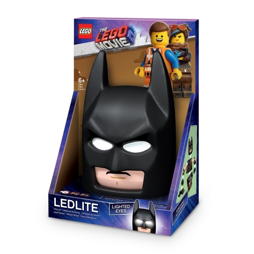 【福利品】LEGO樂高玩電影2-蝙蝠俠立體壁燈(附拼圖靜電貼)
