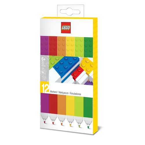 LEGO樂高積木彩色筆混色 (12色)
