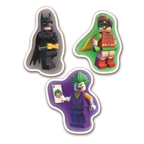 【福利品】LEGO蝙蝠俠電影-造型橡皮擦(3入)（蝙蝠俠 / 羅賓 / 小丑）
