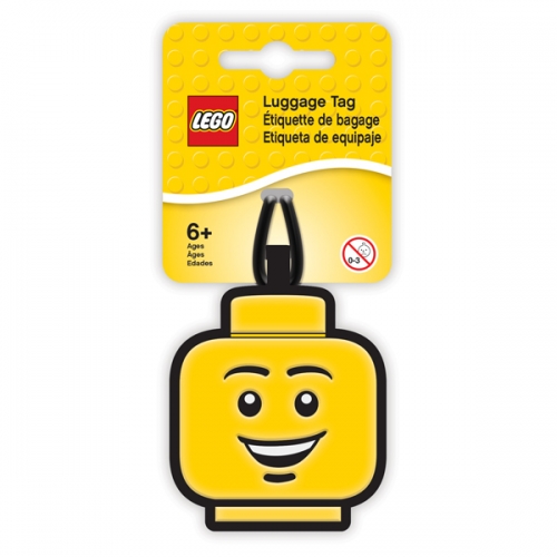 LEGO樂高人物笑臉(男)造型行李吊牌
