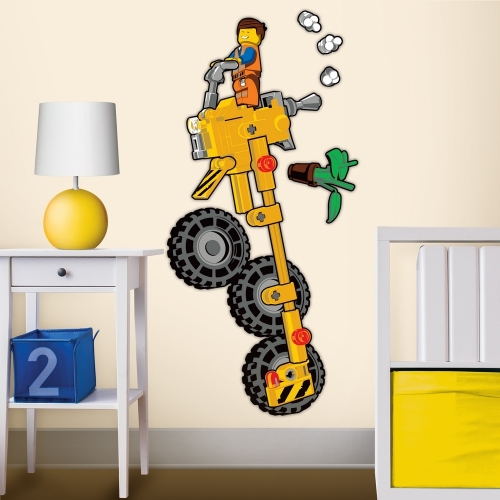 【福利品】LEGO樂高拼圖靜電貼-艾密特的直立三輪車